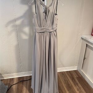Elegant Gray Evening Dress